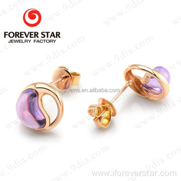 Light Weight Simple Gold Earring Designs for Women